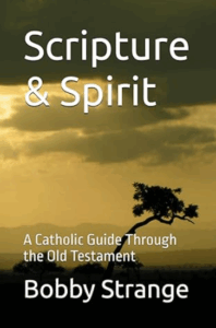 Cover of the Catholic book “Scripture & Spirit: A Catholic Guide Through the Old Testament” by Bobby Strange, available on Amazon.